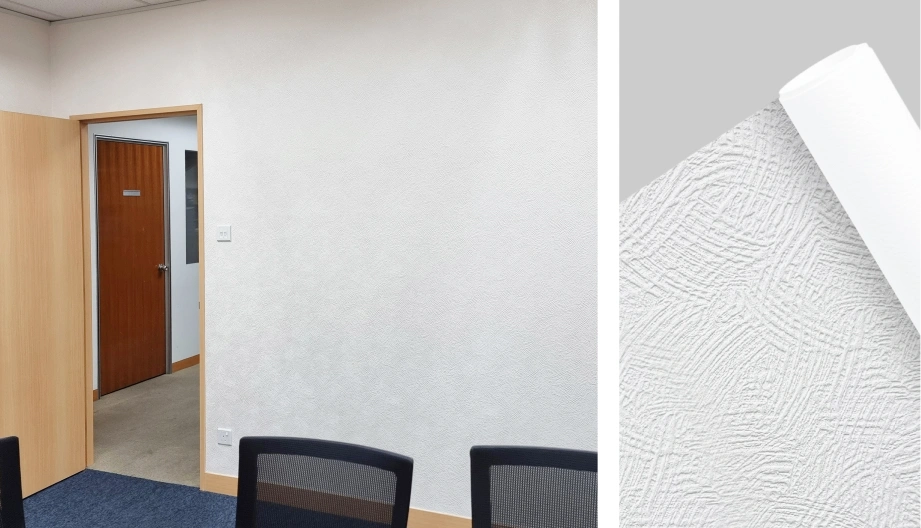 Office Upgrade with Honpo White Texture Wallpaper